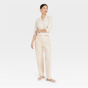 Women's Button-Front Cardigan - A New
Day™ Cream new